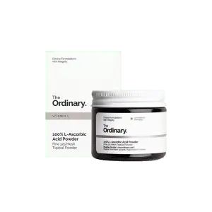 پودر ضد لک و روشن کننده صورت اوردینری ال آسکوربیک اسید مدل The Ordinary 100% L-Ascorbic Acid Powder وزن 20 گرم