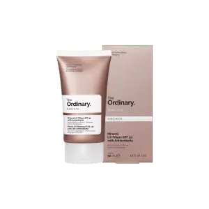 کرم ضد آفتاب مینرال همراه با آنتی اکسیدان اوردینری مدل The Ordinary Suncare Mineral UV Filters SPF 30 with Antioxidant حجم 50 میل