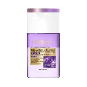پاک کننده دو فاز آرایش چشم و لب هیالورونیک اسید لورال مدل L’Oreal Paris Hyaluron Specialist حجم 125 میل