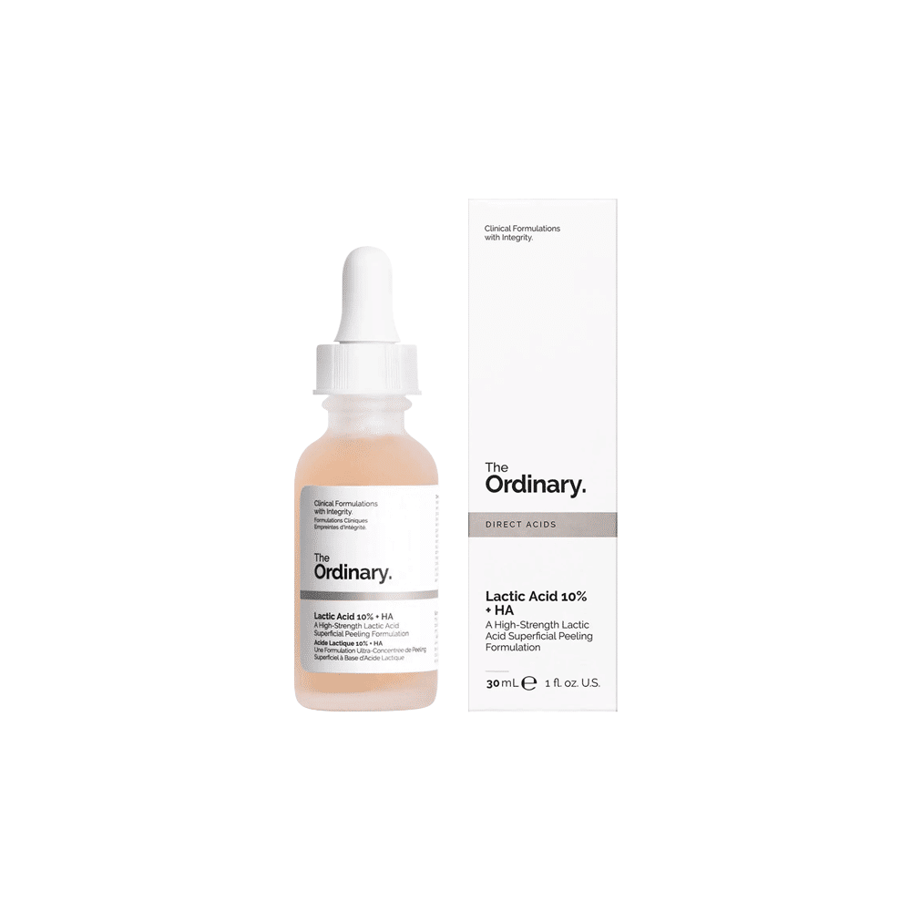 سرم لایه بردار و مرطوب کننده اوردینری اسید لاکتیک مدل The Ordinary Lactic Acid 10% + HA حجم 30 میل