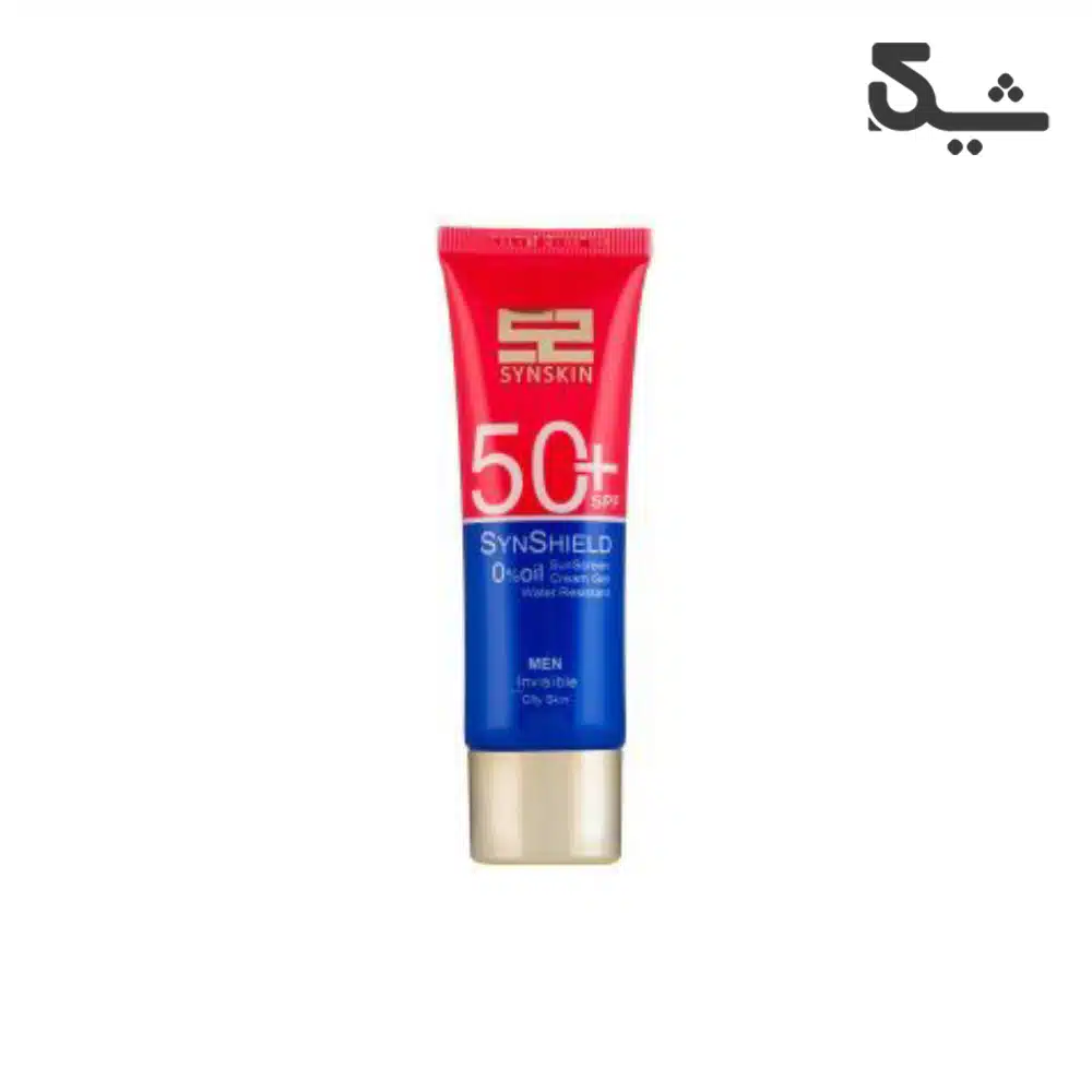 کرم ژل ضدآفتاب ساین‌ اسکین آقایان، با SPF50، مدل بی رنگ، محافظ UVA ،UVB، مناسب پوست چرب