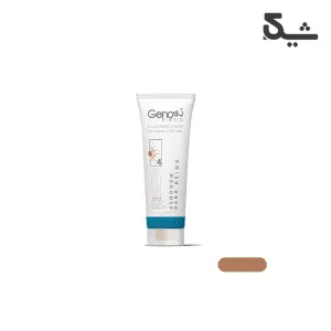 کرم ضد آفتاب رنگی سانوژن SPF50 مناسب پوست خشک و معمولی بژ تیره