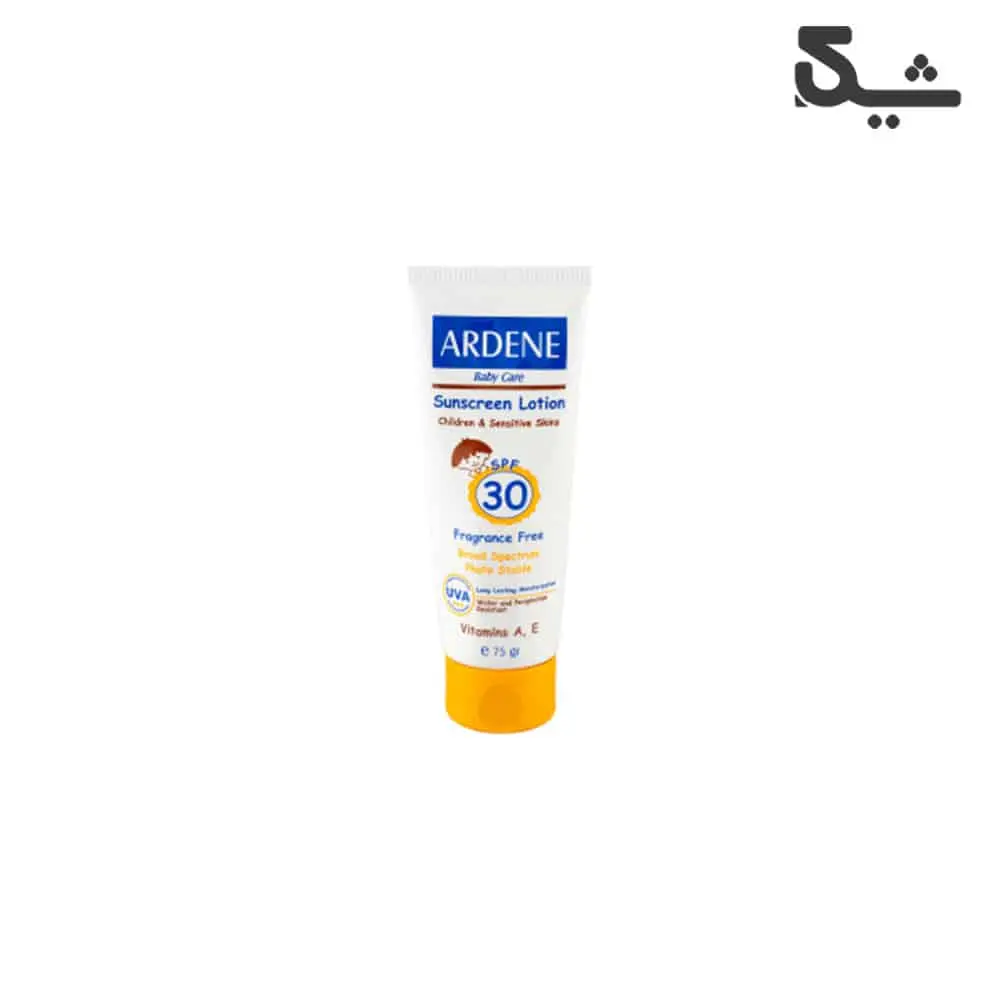 لوسیون ضد آفتاب کودکان آردن مدل Fragrance Free با SPF30 حجم 75 گرم