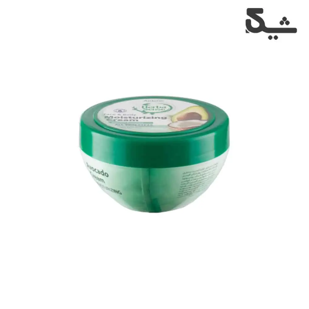 1b6f8dde133e408f9bf6985cbcfee0a0-2024121594056659 کرم مرطوب کننده صورت و بدن با رایحه نارگیل و آووکادو هرباسنس 150گرم آردن