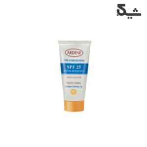 کرم ضد آفتاب بی رنگ آردن با SPF25 مناسب پوست نرمال و خشک حجم 50 میلی لیتر