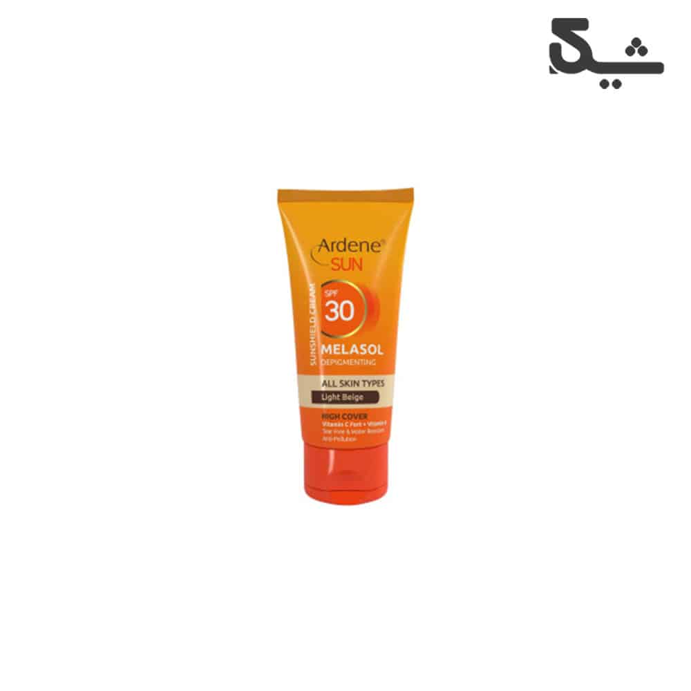 کرم ضد آفتاب رنگی و ضدلک آردن مدل ملاسول با SPF30 بژ روشن حجم ۵۰ میلی لیتر