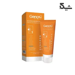 کرم ضد آفتاب بی‌ رنگ سانوژن SPF50 مناسب پوست چرب و مختلط 50 میل