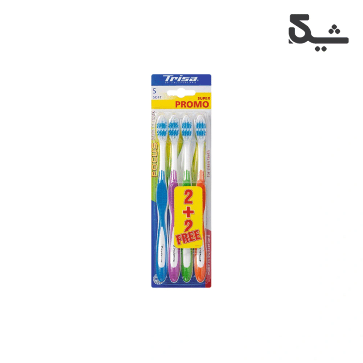 مسواک چهارتایی نرم فوکوس پرو کلین تریزا