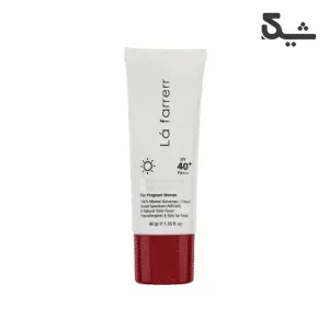 کرم ضدآفتاب مینرال رنگی SPF40 مخصوص خانم‌های باردار لافارر 40 گرم