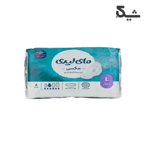 نوار بهداشتی نیمه ضخیم مکسی سایز بزرگ مای‌لیدی 8 عددی