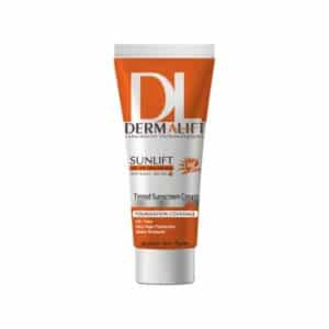 کرم ضد آفتاب رنگی درمالیفت مدل SPF50 محافظ UVA ،UVB و ضد آب