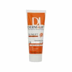 کرم ضد آفتاب بدون رنگ درمالیفت مدل SPF50 محافظ UVA ،UVB