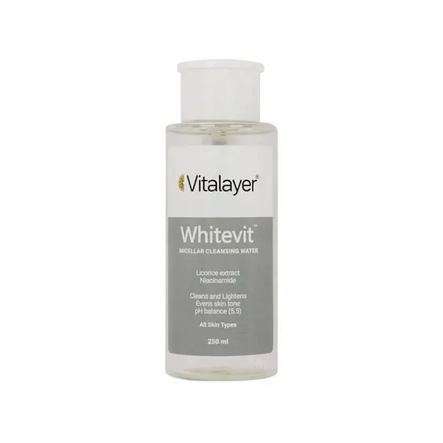 محلول پاک کننده آرایش ویتالیر مدل Whitevit