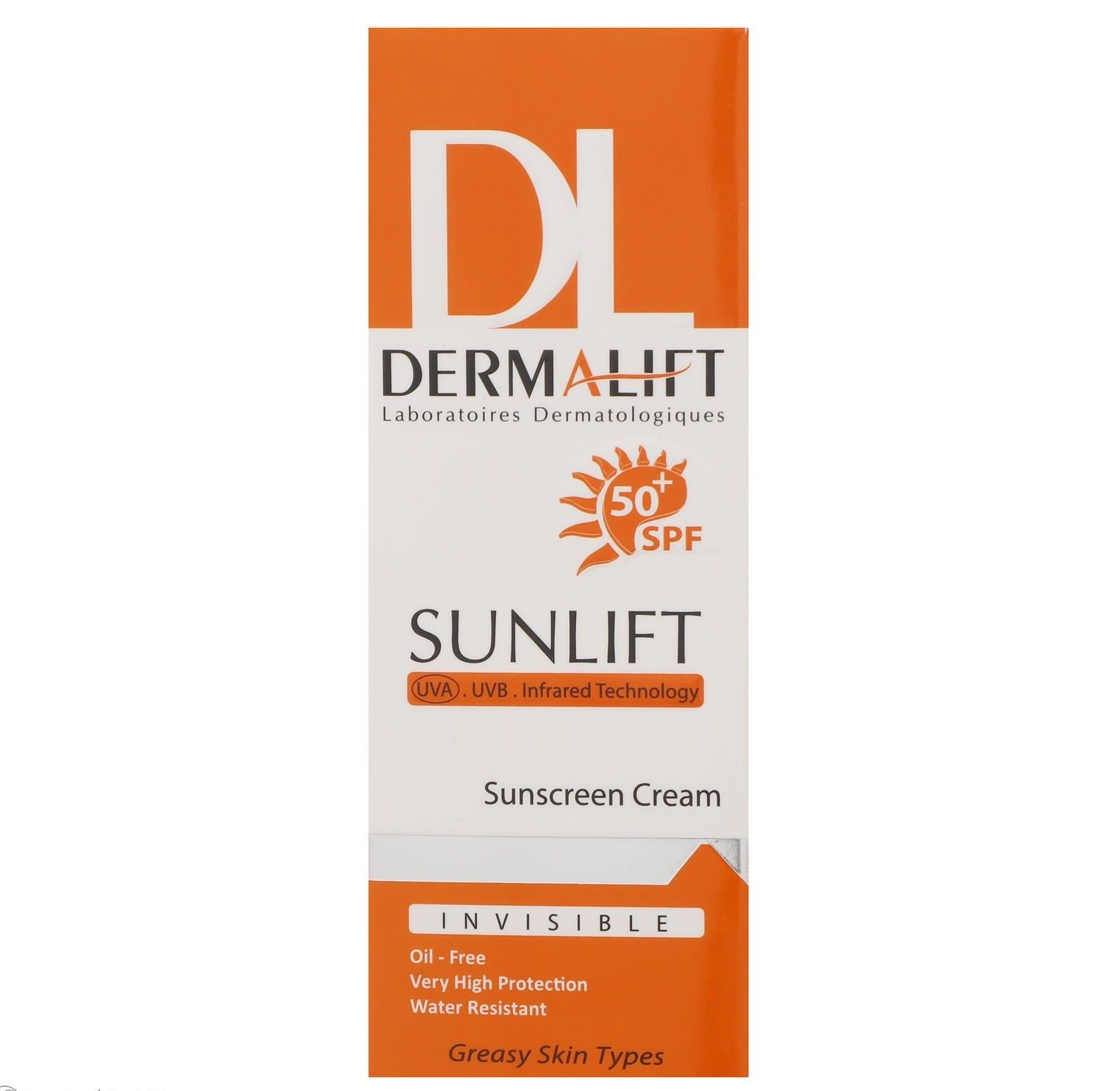 کرم ضد آفتاب بدون رنگ درمالیفت مدل SPF50 محافظ UVA ،UVB حجم ۴۰ میلی لیتر کرم ضد آفتاب بدون رنگ درمالیفت مدل SPF50 محافظ UVA ،UVB حجم ۴۰ میلی لیتر