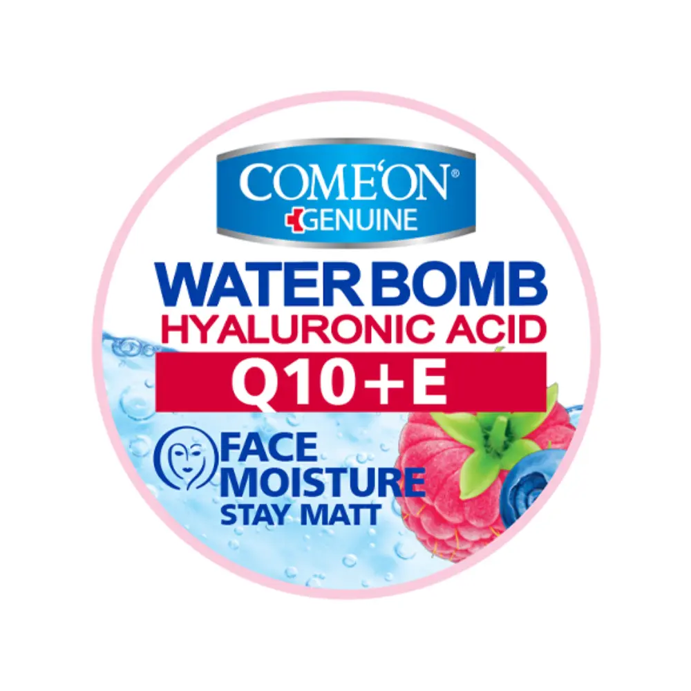 کرم صورت کامان مدل بمب آبرسان حاوی هیالورونیک اسید و کوآنزیم کیوتن با عصاره توت و پشن بری حجم 200 میلی لیتر