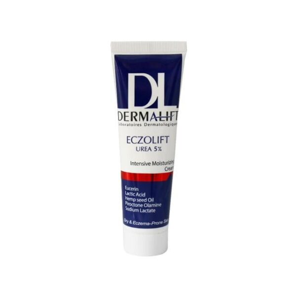 کرم مرطوب کننده صورت درمالیفت مدل ECZOLIFT UREA 5% حجم 50 میلی لیتر