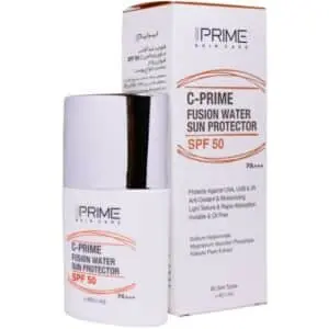 ضد آفتاب فیوژن واتر پرایم SPF 50 مناسب انواع پوست حجم 40 میلی لیتر – بی رنگ