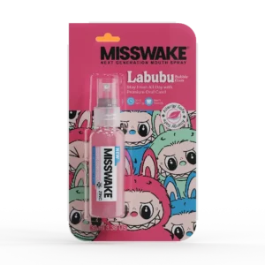 اسپری خوشبوکننده دهان میسویک با رایحه آدامس بادکنکی طرح لبوبو حجم 30 میلی لیتر