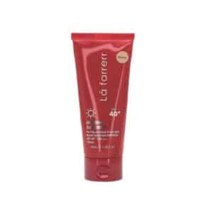 کرم ضد آفتاب و ضد لک فاقد چربی SPF 40 لافارر مناسب پوست چرب و مستعد آکنه حجم 40 میلی لیتر – برنز