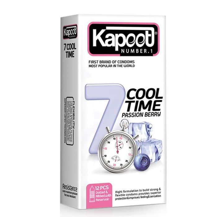 کاندوم کاپوت کول تایم ۷ کاره سرد ۱۲ عددی