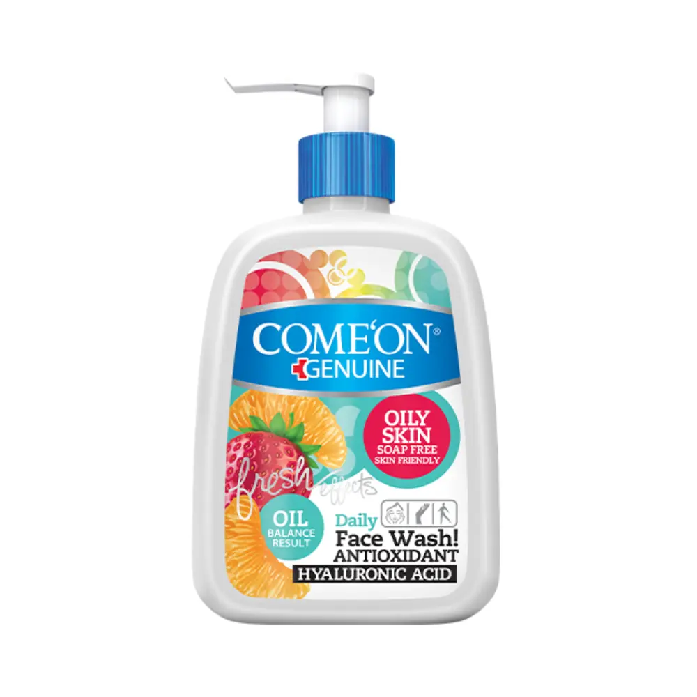 ژل شستشو کامان صورت مناسب پوست چرب حجم 500 میلی لیتر