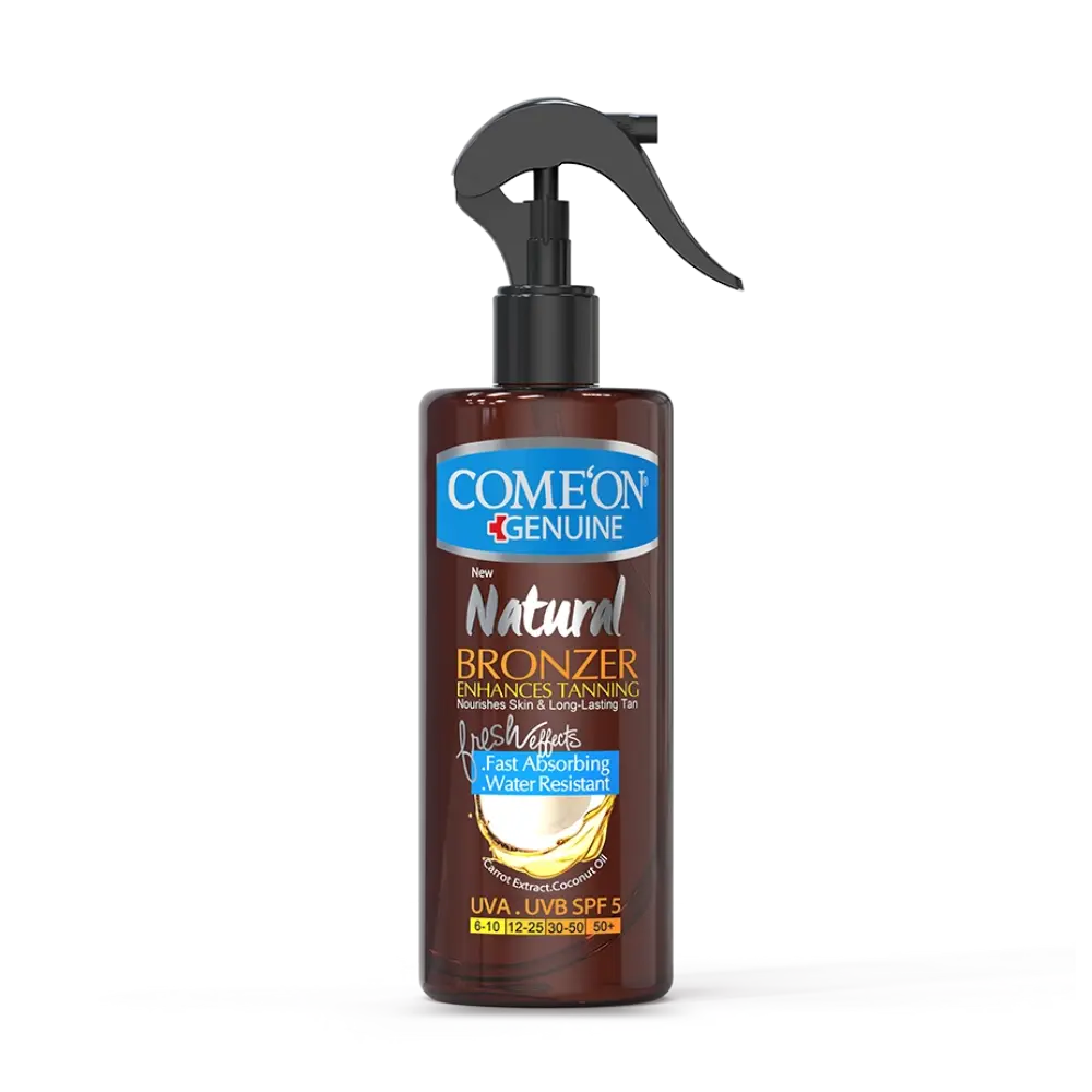 روغن برنزه کننده بدن کامان مدل Natural حجم 400 میلی لیتر