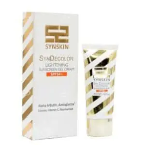 کرم ژل ضد آفتاب بی رنگ ساین اسکین Syn Decolor با SPF50 مناسب انواع پوست