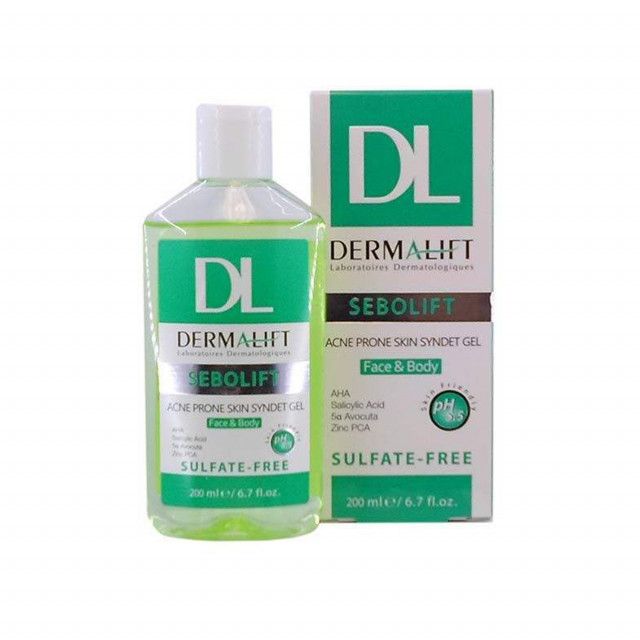 ژل شستشو صورت و بدن درمالیفت مدل سبولیفت