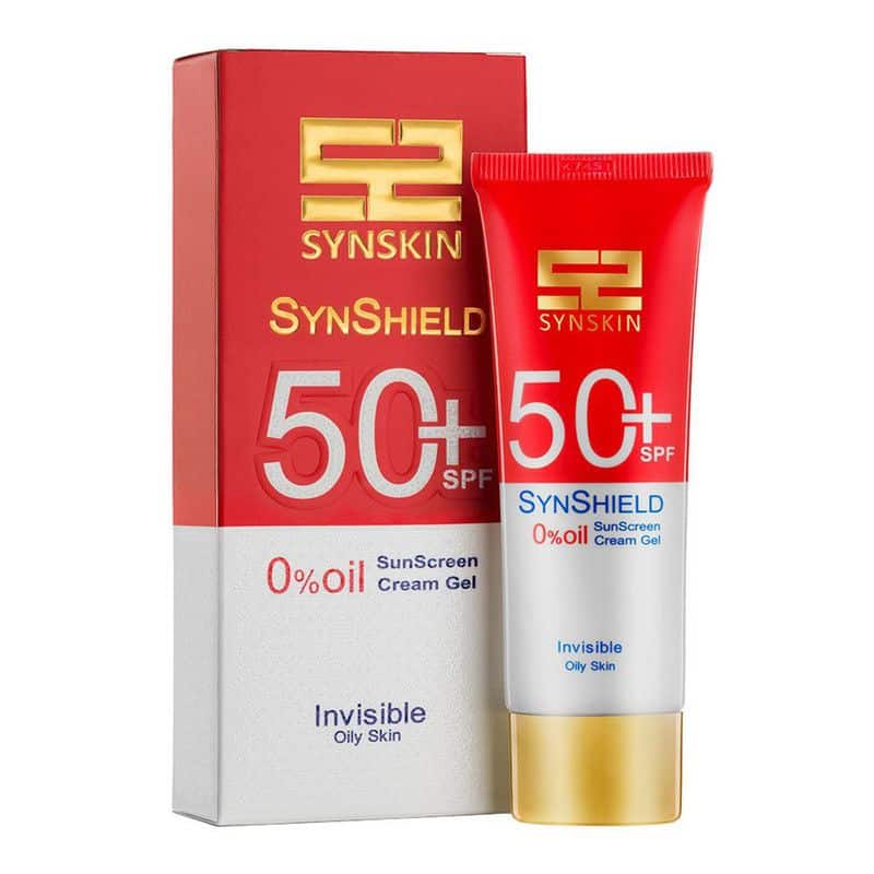 ژل کرم ضدآفتاب بدون رنگ سایناسکین، با SPF50، مدل SynShield، محافظ UVB، مناسب پوستهای چرب، حجم 50 میلیلیتر ژل کرم ضدآفتاب بدون رنگ سایناسکین، با SPF50، مدل SynShield، محافظ UVB، مناسب پوستهای چرب، حجم 50 میلیلیتر