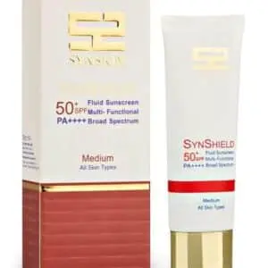 ضد آفتاب فلوئید رنگی مدیوم 50+ SPF ساین اسکین مناسب انواع پوست ۵۰ میلی لیتر