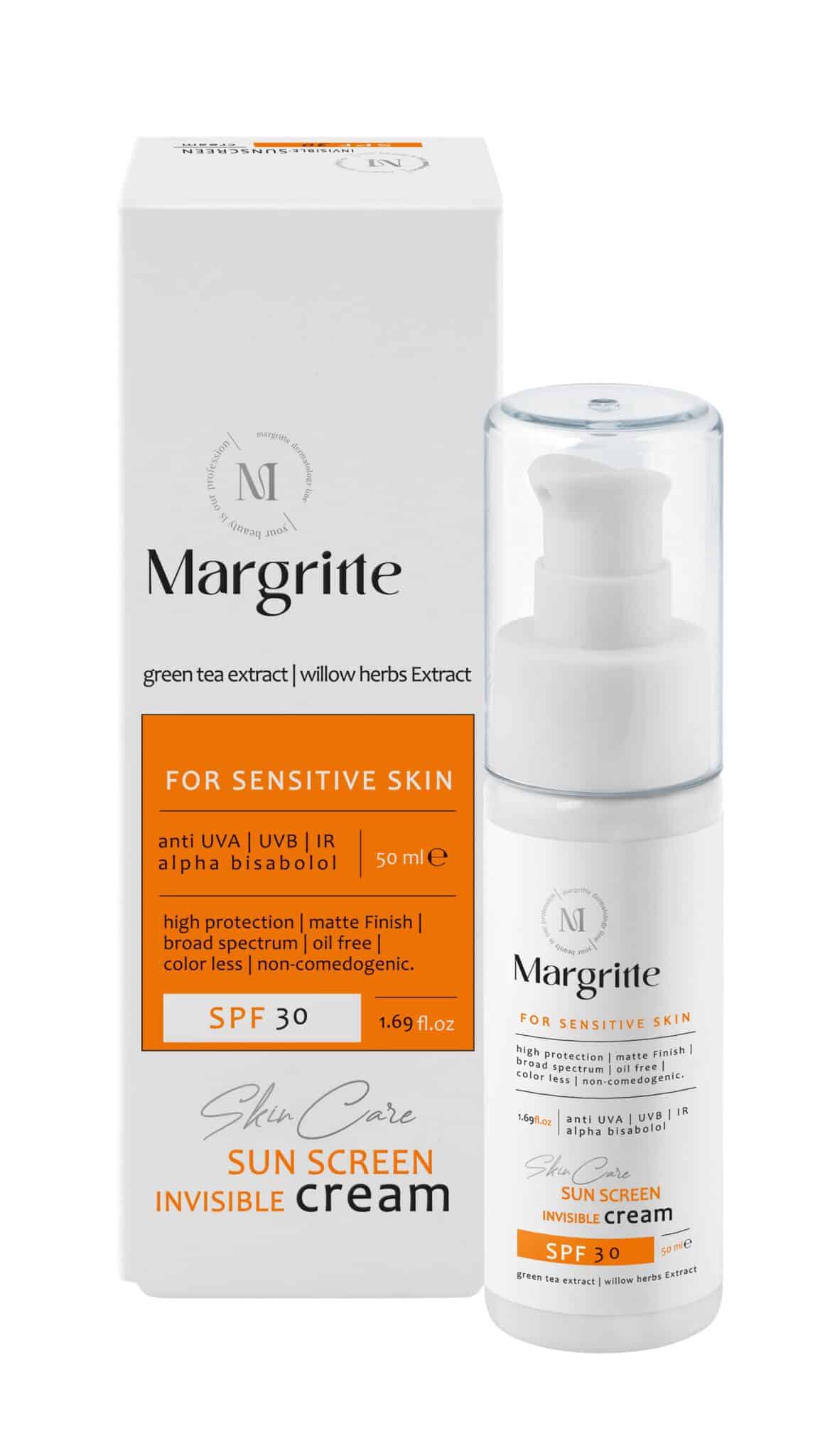 کرم ضدآفتاب رنگی (بژ طبیعی) حجم 50 میلی لیتر SPF 30 مارگریت