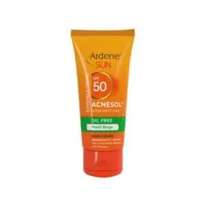 کرم ضد آفتاب رنگی آردن بژ هلویی مدل Acnesol SPF50 حجم ۵۰ میلی لیتر