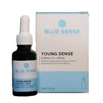 سرم دور چشم بلوسنس مدل یانگ سنس حاوی کافئین 5% حجم ۳۰ میلی لیتر