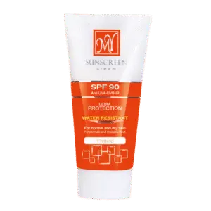 کرم ضد آفتاب SPF90 مای مناسب پوست های معمولی تا خشک ۵۰ میلی لیتر