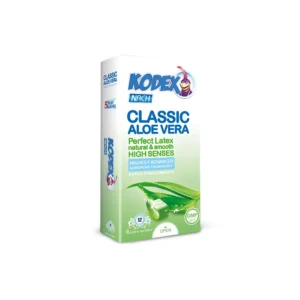 کاندوم ناچ کدکس کلاسیک مدل آلوئه ورا بسته 12 عددی