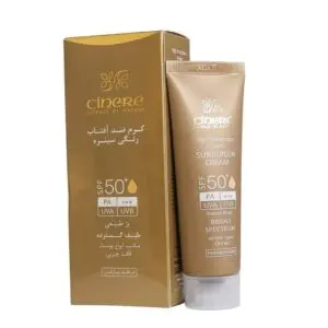 کرم ضد آفتاب سینره +SPF 50 حجم 50 میلی لیتر – بژ طبیعی
