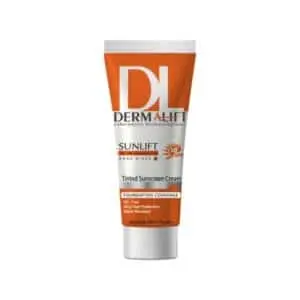 کرم ضد آفتاب SPF50 درمالیفت مناسب پوست چرب شماره ۳ حجم ۴۰ میلی لیتر بژ تیره